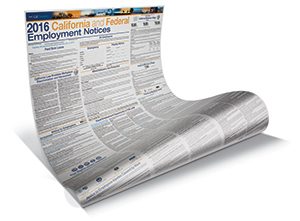 California and Federal Employment Notices Poster