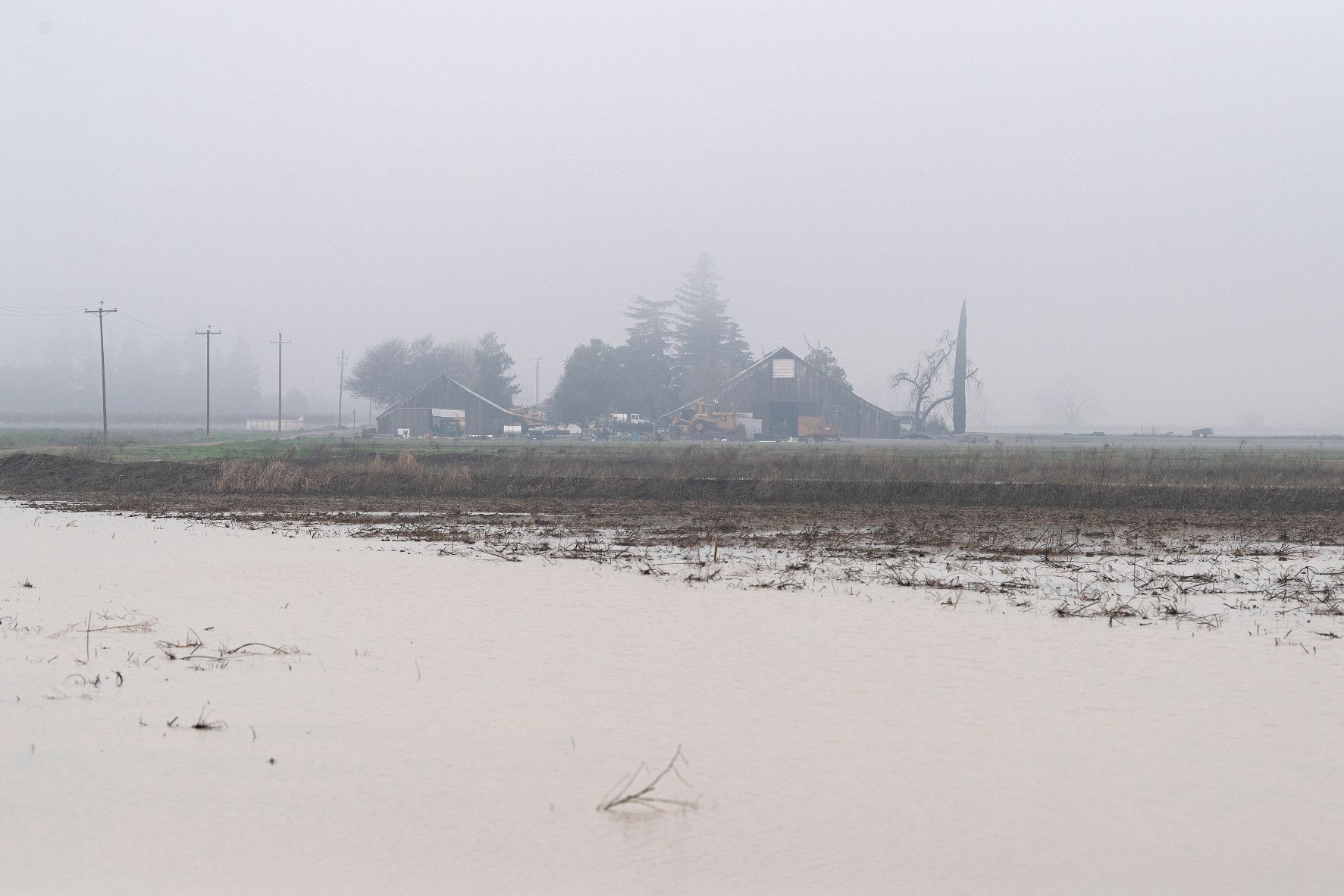 water soaking ground