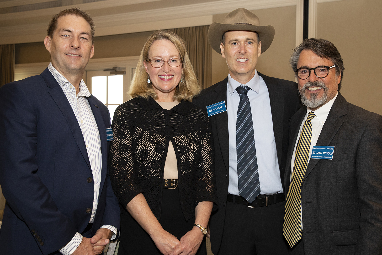 Ryan Harnden, Ambassador Jane Duke, Craig Gott, Stuart Woolf