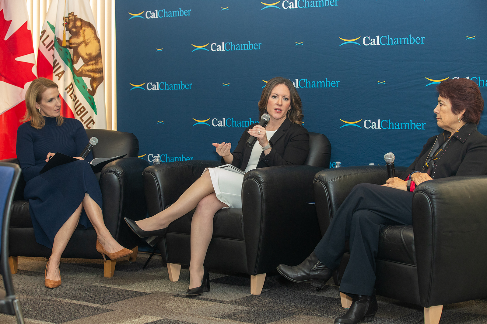 Jennifer Barrera, Rebecca Schulz, Senator Anna Caballero