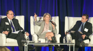 Panelists reviewing the 2016 initiatives landscape are (from left) Rick Claussen, Redwood Pacific Public Affairs; Christy Wilson, Wilson Public Affairs; and Tom Ross, Meridian Pacific, Inc. 