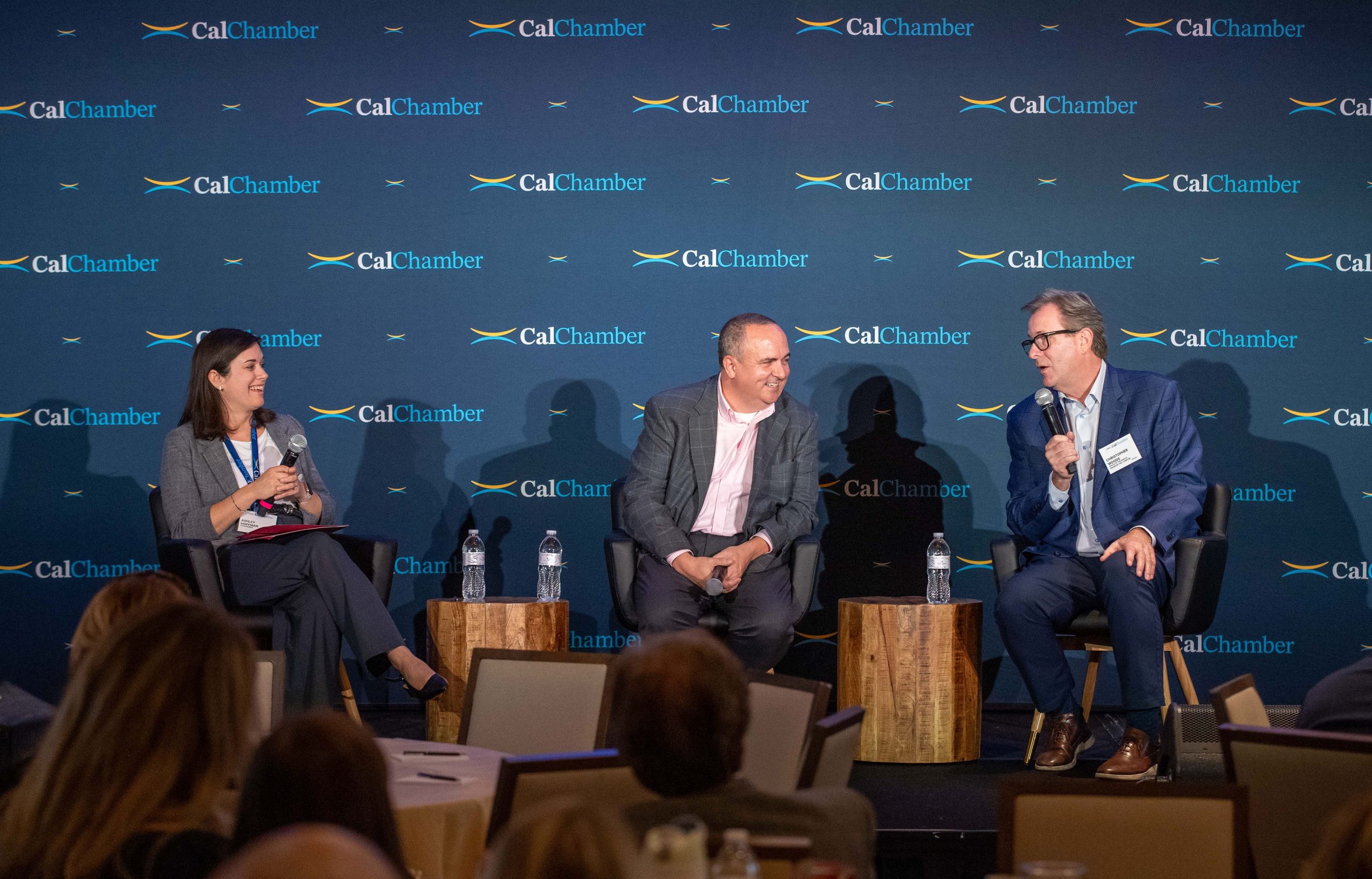 Ashley Hoffman, Jason Sisney, Assembly Speaker Robert Rivas