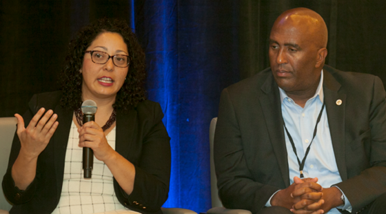 Cristina Garcia (D-Bell Gardens), and Jim Cooper (D-Elk Grove) share personal anecdotes and touch on the upcoming priorities of their respective caucuses at the CalChamber Public Affairs Conference on November 30, 2016..