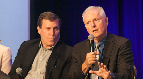 Senator-Elect Scott Wilk (R-Santa Clarita) and Assemblymember Tom Daly (D-Anaheim) revisit key victories and big battles from the 2015-2016 legislative session at the CalChamber Public Affairs Conference on November 30, 2016.