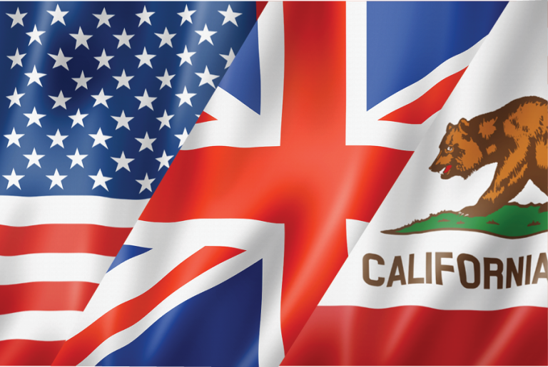 US UK CA Flages